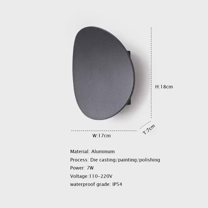 Applique murale LED en aluminium pour porche extérieur, lampe étanche pour maison, porte, décoration de garage, luminaires