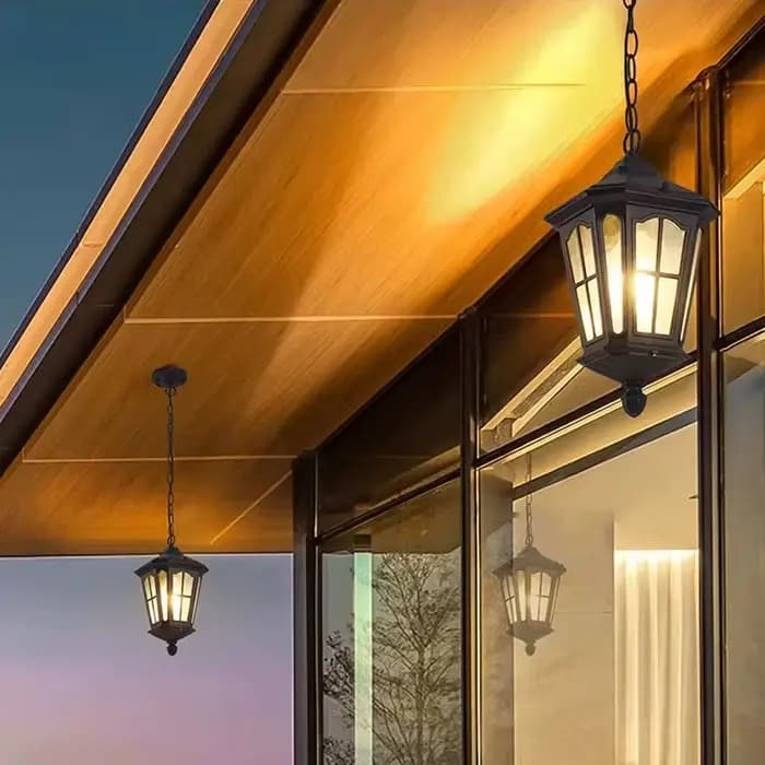 Lampe suspendue étanche extérieure applique murale européenne rétro lampe de cour Villa personnalisée et couloir suspension