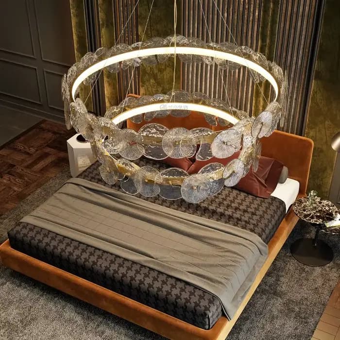 Plafonnier LED Suspendu au Design Moderne, Luminaire Décoratif de Plafond, Idéal pour un Salon, une Chambre à Coucher, une Salle à Manger ou une Cuisine