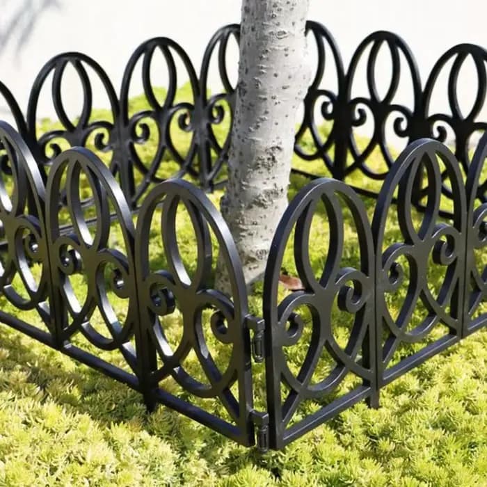 Clôture décorative de jardin, barrière extérieure antirouille en fil métallique, clôture pliante pour patio, barrière pour parterres de fleurs