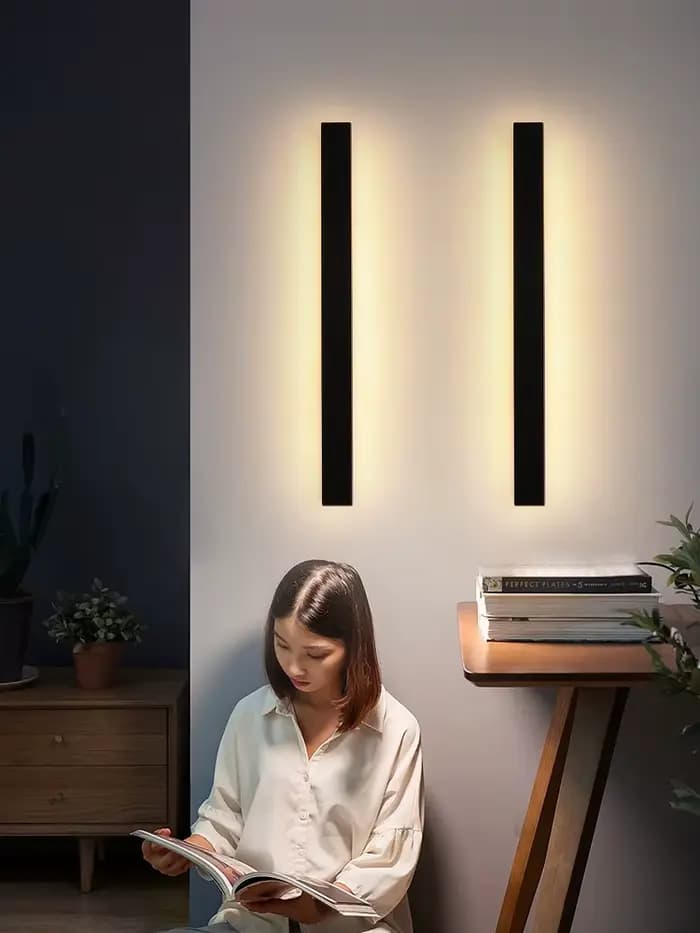 Applique murale étanche lampes murales extérieures de jardin lumières LED moderne nordique salon TV fond IP65 110/220 v rondelle murale