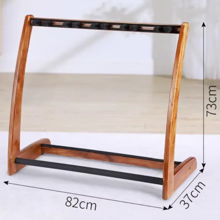 Support de guitare multi-rangées en bois massif, support de guitare sur pied réglable et Stable de haute qualité, accessoires pour instruments de musique
