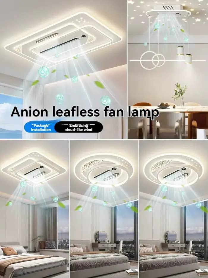 Ventilateur de plafond LED, luminaire de plafond pour salon, éclairage principal de salon moderne et minimaliste, éclairage de salle à manger, ventilateur de plafond avec lumière