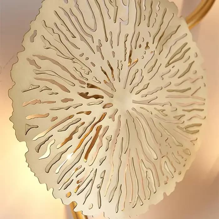Applique murale moderne en forme de feuille de lotus pour salle de bain, éclairage LED, décoration LOFT, luminaire industriel pour chambre à coucher, éclairage intérieur
