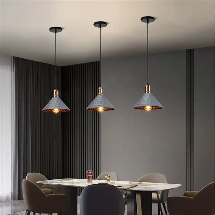 Lampe Suspendue Industrielle Rétro et Créative, Luminaire Décoratif d'Nik, Idéal pour une Salle à Manger, un Salon de Thé, une Chambre à Coucher ou une Cuisine