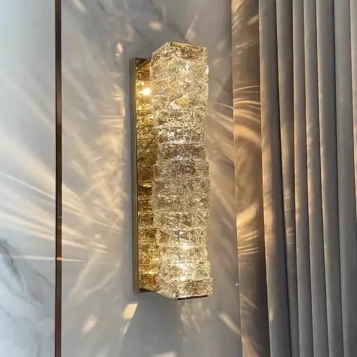 Applique murale en cristal de luxe de haute qualité pour chambre à coucher, chevet, salon, décoration créative de la maison, luminaire Led
