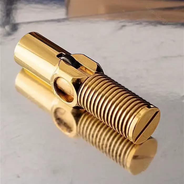 Nouveau briquet à essence géant en laiton 2026, briquet à glissière latérale, accessoires pour cigarettes, cadeau pour homme