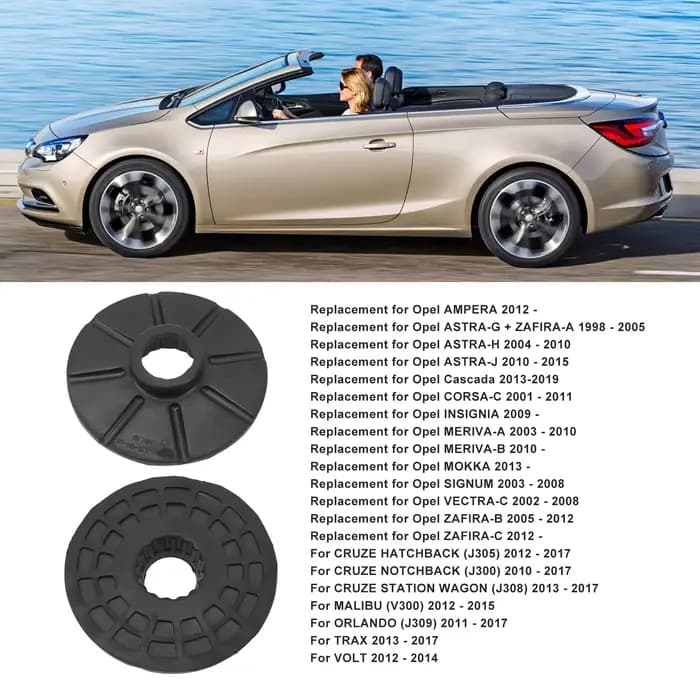 Support de ressort de suspension arrière, absorption des chocs 90538496, amortisseur à ressort hélicoïdal, suspension pour Opel Cascada, ASTRA, ZAFIRA, 1 paire