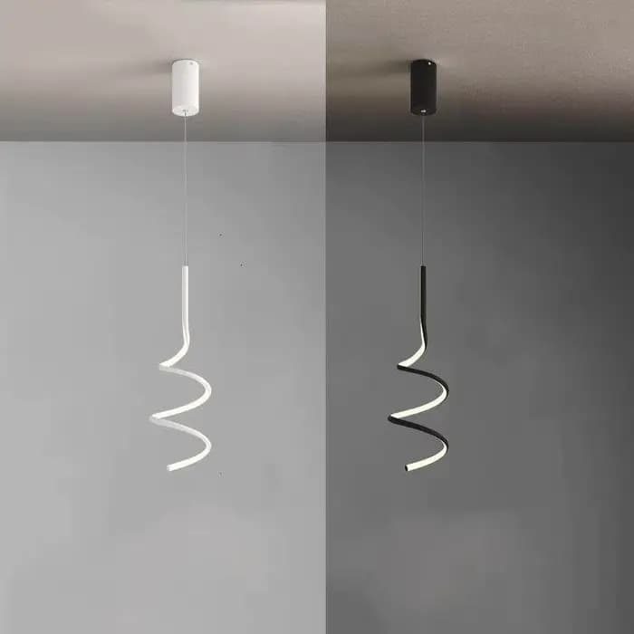 Lampe suspendue LED nordique, éclairage d'intérieur, luminaire décoratif d'intérieur, idéal pour une chambre à coucher, une table à manger, un salon ou des escaliers