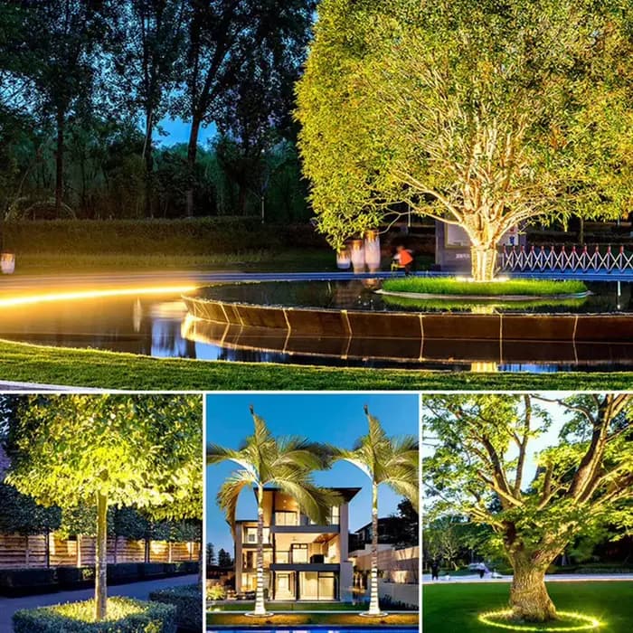 Led jardin arbre câlin lumières nuit Projection extérieure paysage lampe IP65 étanche pour la décoration de la maison jardin parc cour projecteur