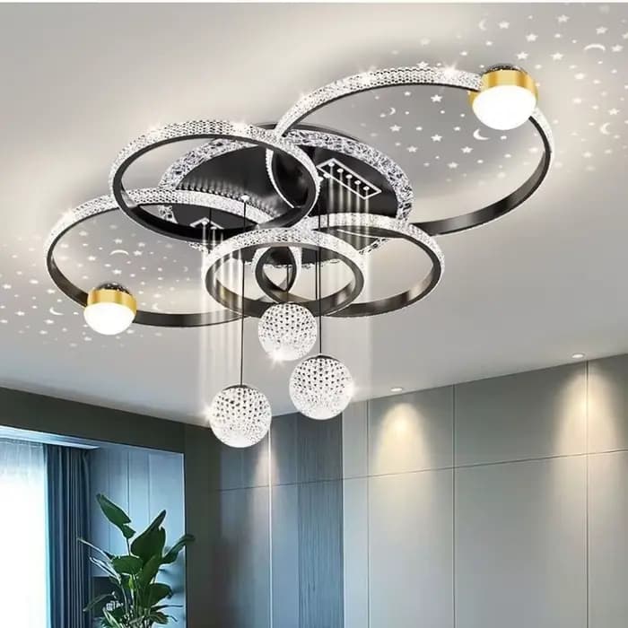 Plafond moderne à LEDs de luxe lustres lampes Design créatif Suspension lampes suspendues articles de décoration pour la maison salon chambre Villa