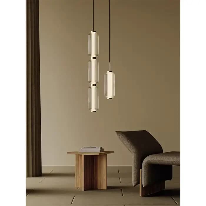 Lustre en verre postmoderne, style rétro américain, luxe, pour salon, salle à manger, escalier, décoration intérieure, éclairage