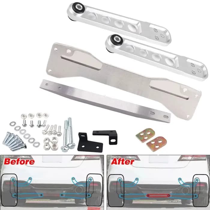 Kit de mise à niveau de Suspension, support SUBFRAME arrière + barre TIE + jeu de bras de commande inférieur pour Honda Civic Si 01-05 ES EM EP3