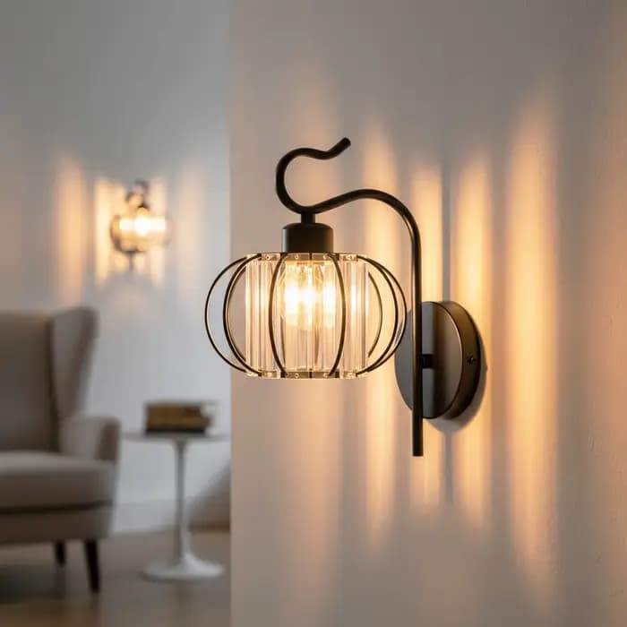 Applique murale LED moderne de luxe dorée, style nordique créatif, en cristal, pour salon, couloir, chevet, décoration intérieure en métal