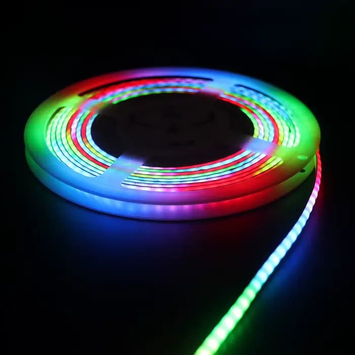Bande lumineuse LED RGB 2812b, 5mm, DC 5V, 12V, flexible, diode, décor, écran TV, rétro-éclairage, pixel