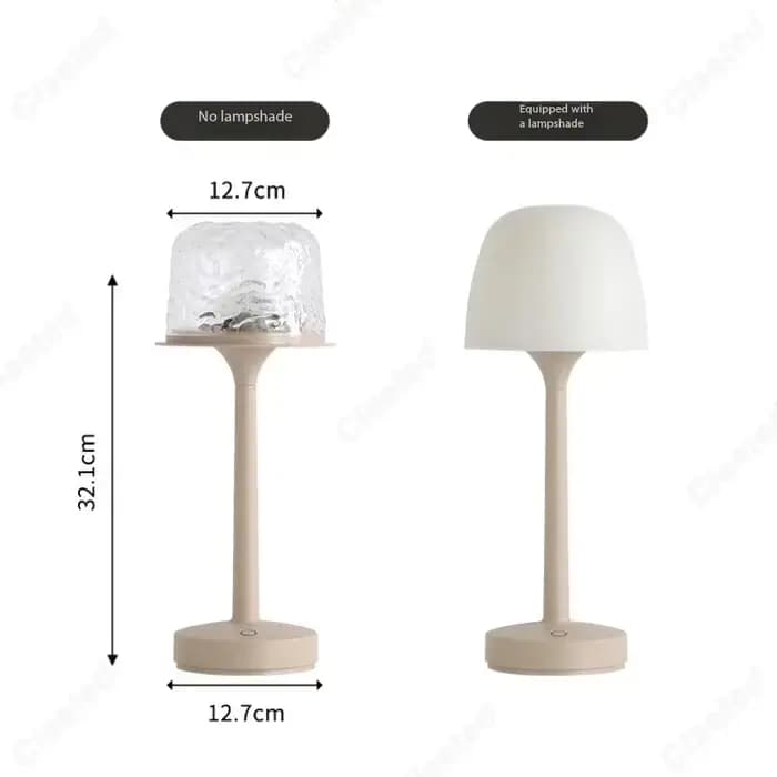 Lampe de Table champignon avec Projection d'ondulation d'eau, lumières d'ambiance, hôtel, Bar, chambre à coucher, salon, lampe de bureau, éclairage décoratif