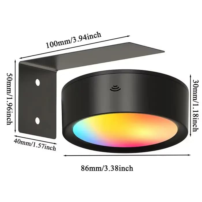 LED mur photo lumières 13 couleurs RGB Dimmable peinture Art affichage lumières magnétique décor ambiant projecteur (alimenté par batterie)