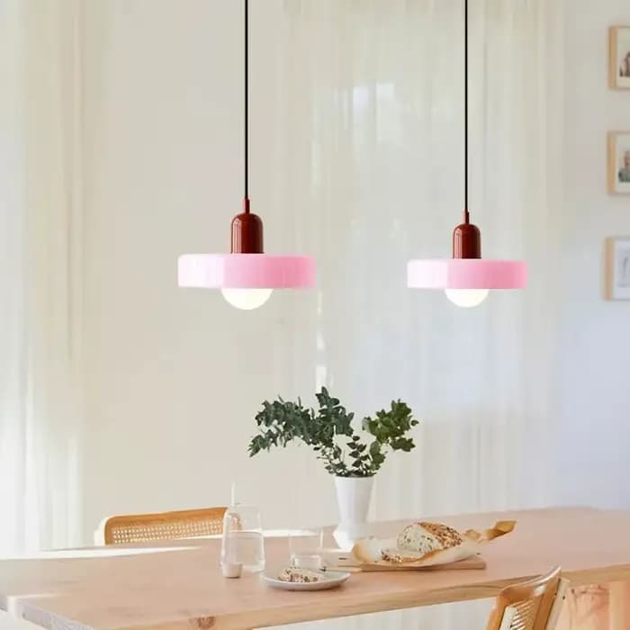 Lampes suspendues en verre rétro nordique intérieur E27 LED lustre salon salle à manger chambre cuisine luminaires décoratifs