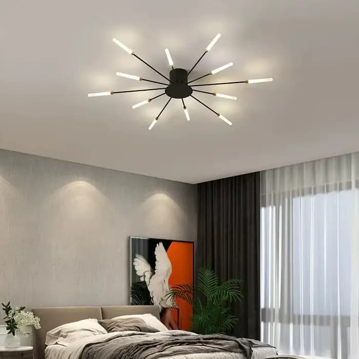 Plafonnier LED suspendu en spirale au design nordique moderne, luminaire décoratif d'intérieur, idéal pour un salon, une chambre à coucher ou une salle à manger pour enfants