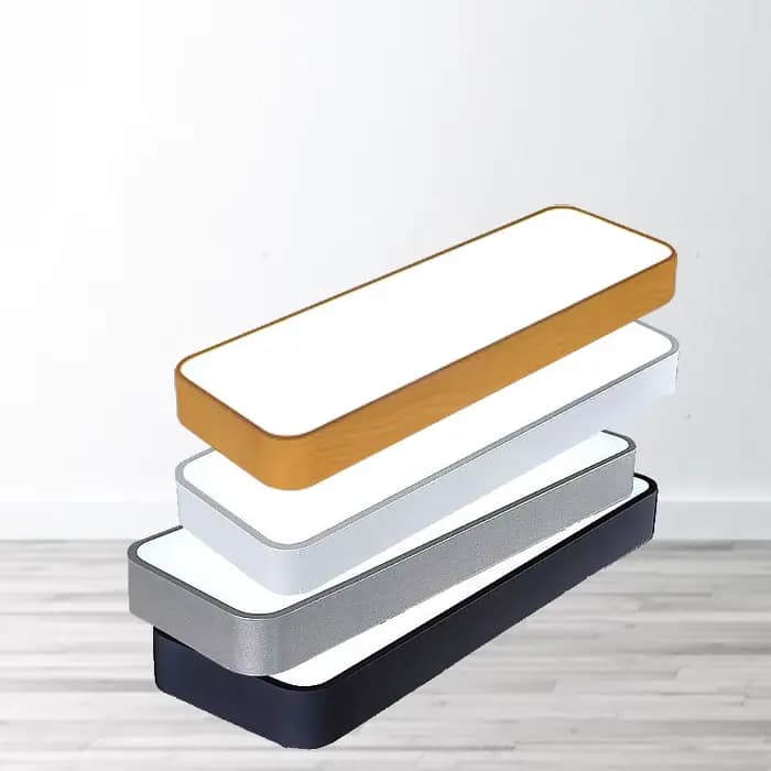 Plafonnier LED moderne, luminaire rectangulaire à montage en surface pour hall, chambre, salon, bureau