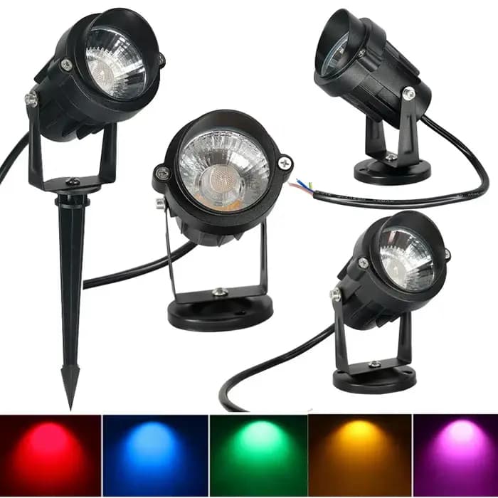Lampes de jardin LED extérieures lampe à gazon 220V 110V 12V 7W 10W paysage pointe ampoule Waterprof IP65 voie jardin cour projecteur 24V