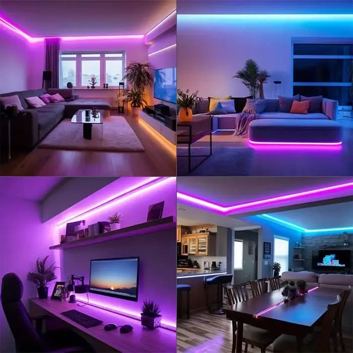 Bande lumineuse Led RGB, 5m, 10m, 20m, 30m, avec contrôle par application, ruban Flexible, pour décoration de chambre à coucher