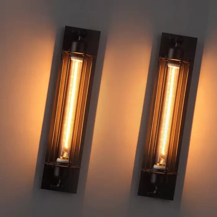 Style industriel rétro fer applique murale couloir escalier Restaurant Loft chambre lampe chevet maison décor intérieur LED éclairage