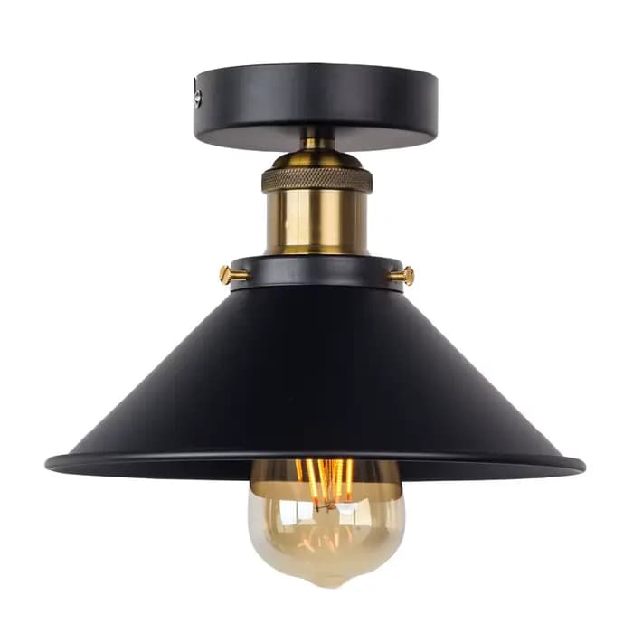 Vintage industriel rustique encastré plafonnier en métal lampe luminaire Style village créatif rétro lumière lampes