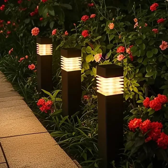 Lumières solaires extérieures de paysage de jardin de cour lumières de nuit de pelouse aménagement de cour de maison lumières de prise de terre décoratives imperméables