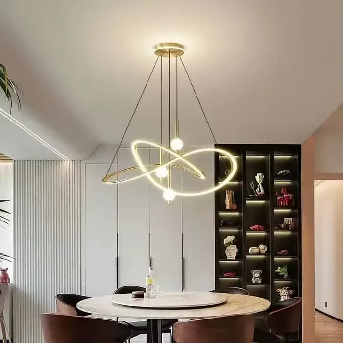 Lampe suspendue design moderne et irrégulière, luminaire décoratif d'intérieur, idéal pour un Restaurant, une Table à manger ou un salon