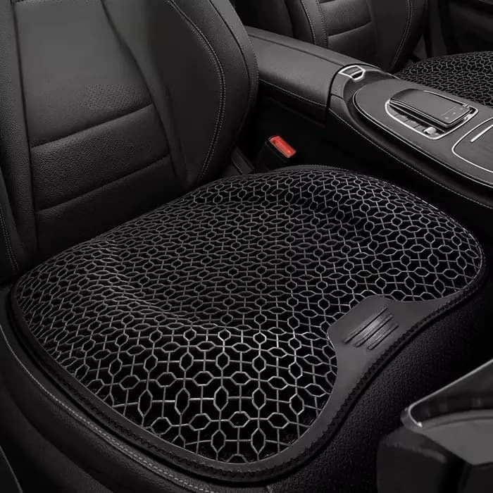 Coussin de siège de voiture en gel à structure alvéolée, respirant, doux et facile à nettoyer, offrant un soutien confortable, coussin de siège de voiture en gel élastique