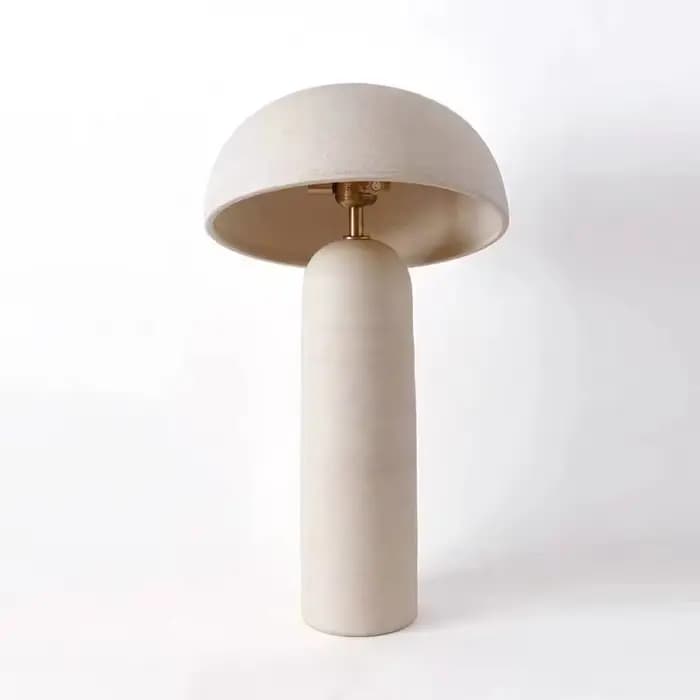 Ceramicah Tera-Lampe rétro en céramique pour salon et chambre à coucher, design en frêne, décoration créative, lampe de chambre plus lente