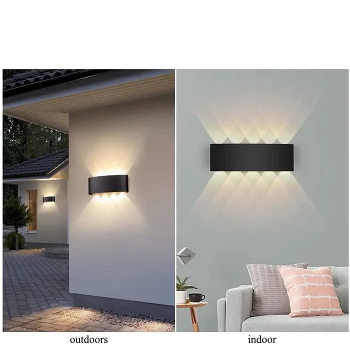 Applique murale LED haut et bas, imperméable, éclairage intérieur et extérieur, pour chambre à coucher, salon, couloir