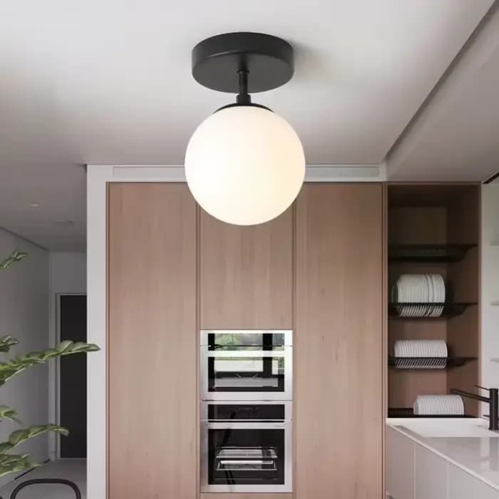 Plafonnier d'allée de style créatif nordique, luminaire décoratif simple, hall d'entrée moderne, balcon d'entrée