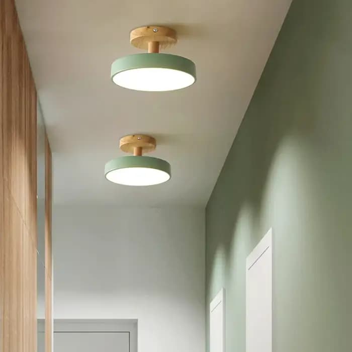 Moderne Macaron LED allée plafonnier lustre couloir escaliers Foyer balcon chambre salle de bain intérieur luminaires Lustre