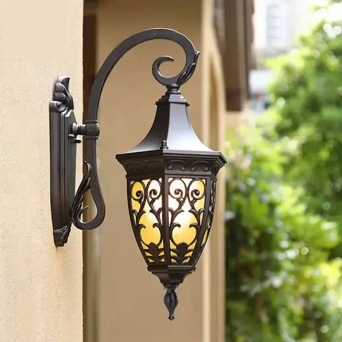 Balcon, couloir extérieur, mur, jardin de style européen, villa, cour, applique d'entrée extérieure, applique murale LED