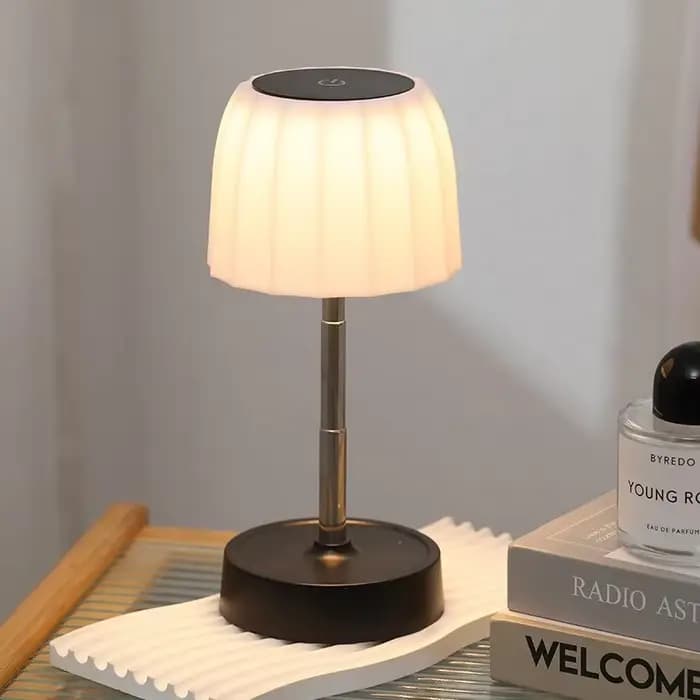 Lampe de Table Led Rechargeable avec hauteur réglable, Portable, sans fil, tactile, veilleuse pour chambre à coucher, bureau, lampe de lecture