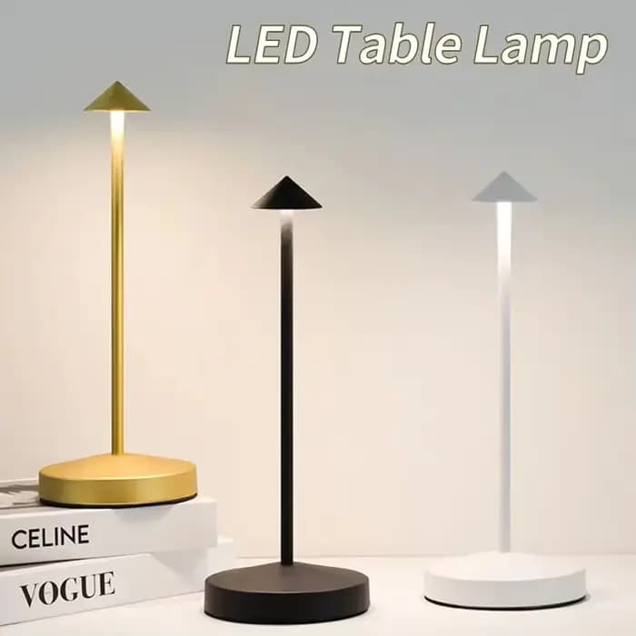 Lampe de table rechargeable créative à LED tactile pour salle à manger, hôtel, café, lampe de chevet décorative, lampe de bureau