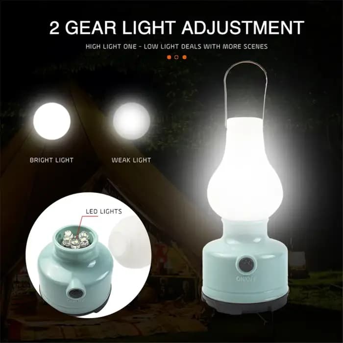 Portable Camping Lumières Étanche En Plein Air Camp Lampe 2 Modes D'éclairage Tente Lampe pour Randonnée Escalade Cour