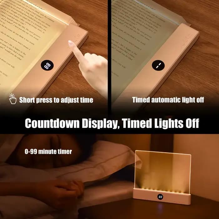 LED écran plat Vision nocturne lampe de lecture Protection des yeux lampe de lecture Usb charge étudiant nuit lampe de lecture livre lampe intérieure