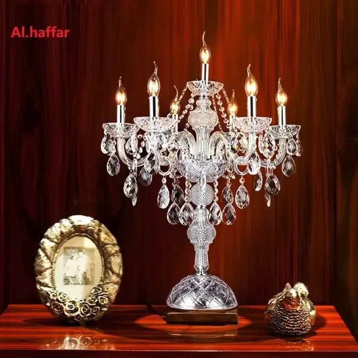 Lampe LED autoportante en cristal, design français moderne, éclairage d'intérieur, luminaire décoratif de plafond, idéal pour un salon ou une chambre à coucher