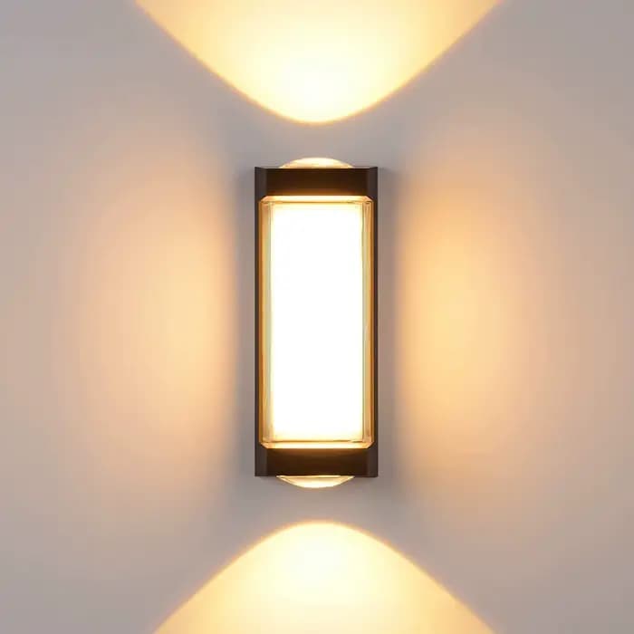 Lampe murale LED à Double tête en aluminium, éclairage d'extérieur Simple et créatif, pour couloir, chambre à coucher