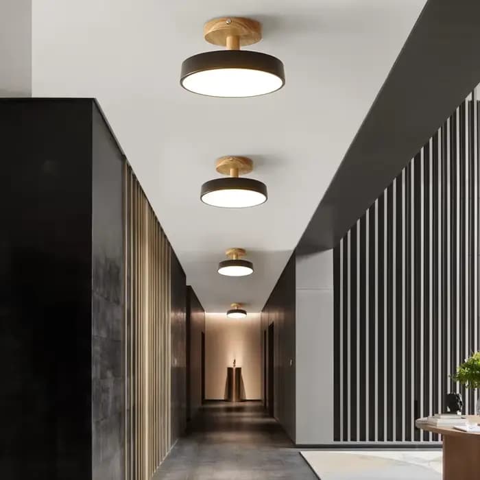 Moderne Macaron LED allée plafonnier lustre couloir escaliers Foyer balcon chambre salle de bain intérieur luminaires Lustre