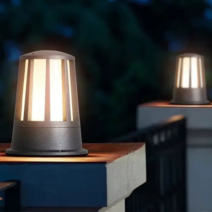 Lampe de pelouse extérieure étanche, lampe frontale de colonne, jardin, parc, villa, haute qualité