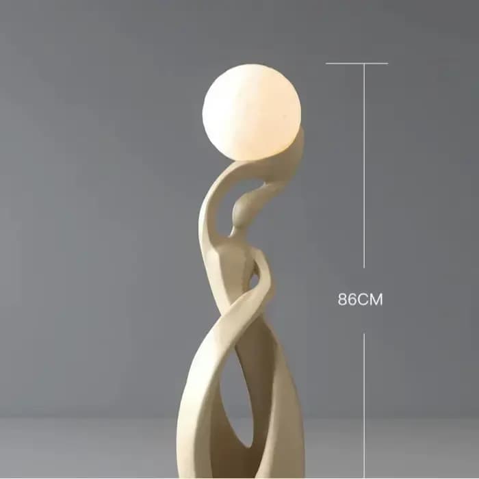 Lampadaire de Luxe Grand Format, Ornement Artistique Abstrait, Éclairage Haut de Gamme pour Salon, Côté Télévision, Décoration Intérieure
