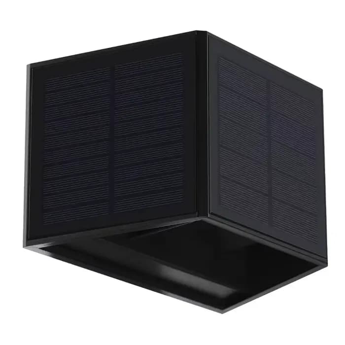 Lumières extérieures applique murale solaire éclairage extérieur haut-bas lampe à LED lampes de lavage murales solaires pour cour jardin réglable