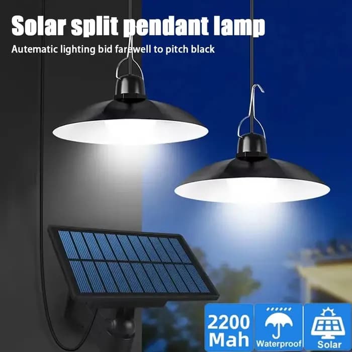 Lampes suspendues solaires de jardin, lustre Super lumineux, lampe solaire étanche IP65 avec télécommande, lumières solaires d'extérieur