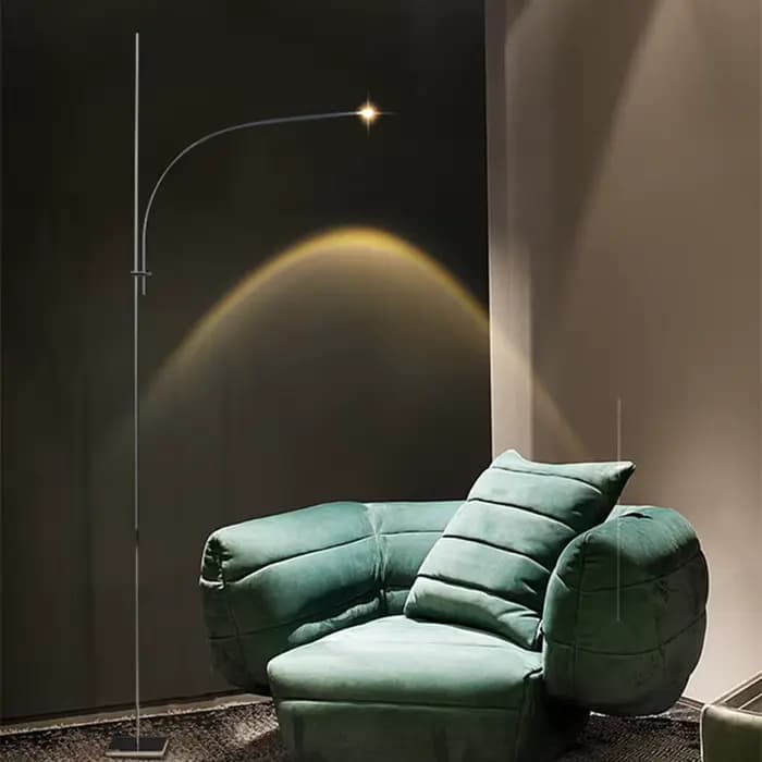 Lampe de sol nordique Post-moderne en arc, design créatif, luminaire décoratif d'intérieur, idéal pour une salle à manger, un salon ou des canapés