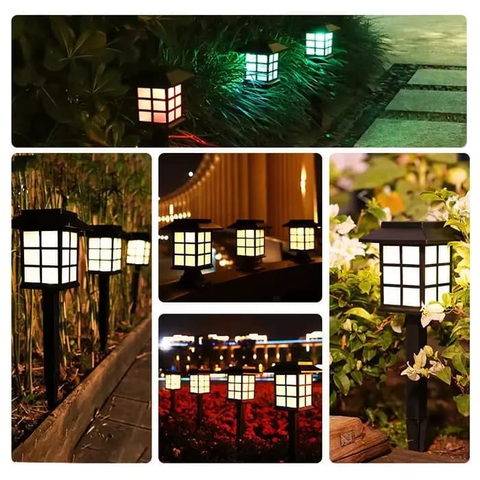 Paquet de 8 lumières solaires de jardin de voie paysage extérieur imperméable pour cour Patio passerelle allée décor solaire pelouse lampe éclairage