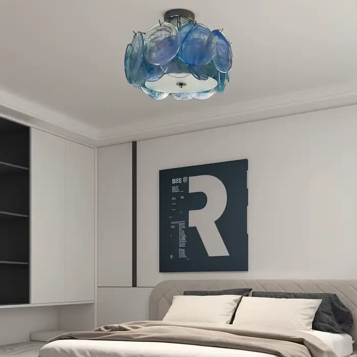 Plafonnier en verre de Murano, lustre moderne coloré pour salon, cuisine, chambre à coucher, éclairage de style français